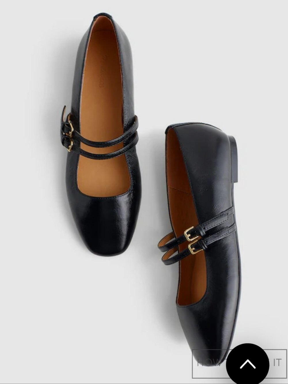 NWOT Madewell Women's The Greta Double-Strap Ballet Flat Sz 8 $128 Display Shoes